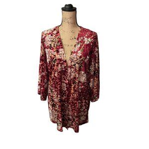 Velvet Floral Kimono‎